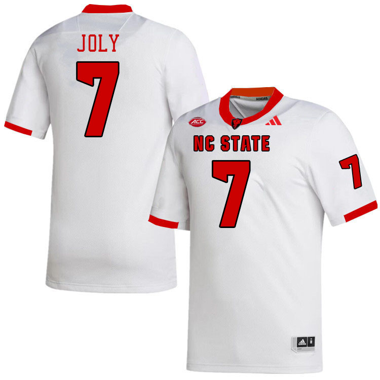 NC State Wolfpack #7 Justin Joly College Football Jerseys Stitched-White